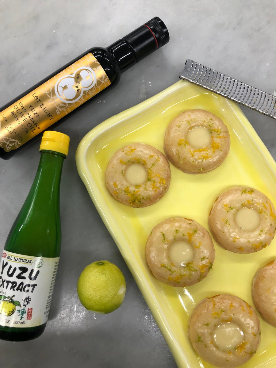 Recipe Yuzu olive oil cakes Sugar Flour Pastry School