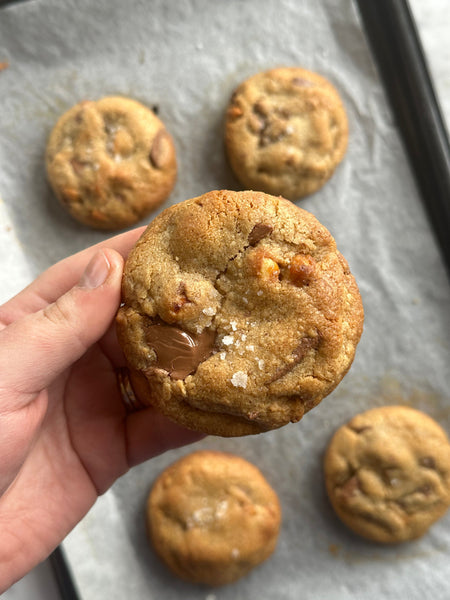 Peanut chocolate chip cookies for Fathers Day!